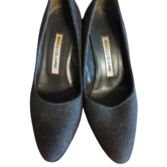 Manolo Blahnik Block Heel Ladies Shoes - Picture 3 of 16